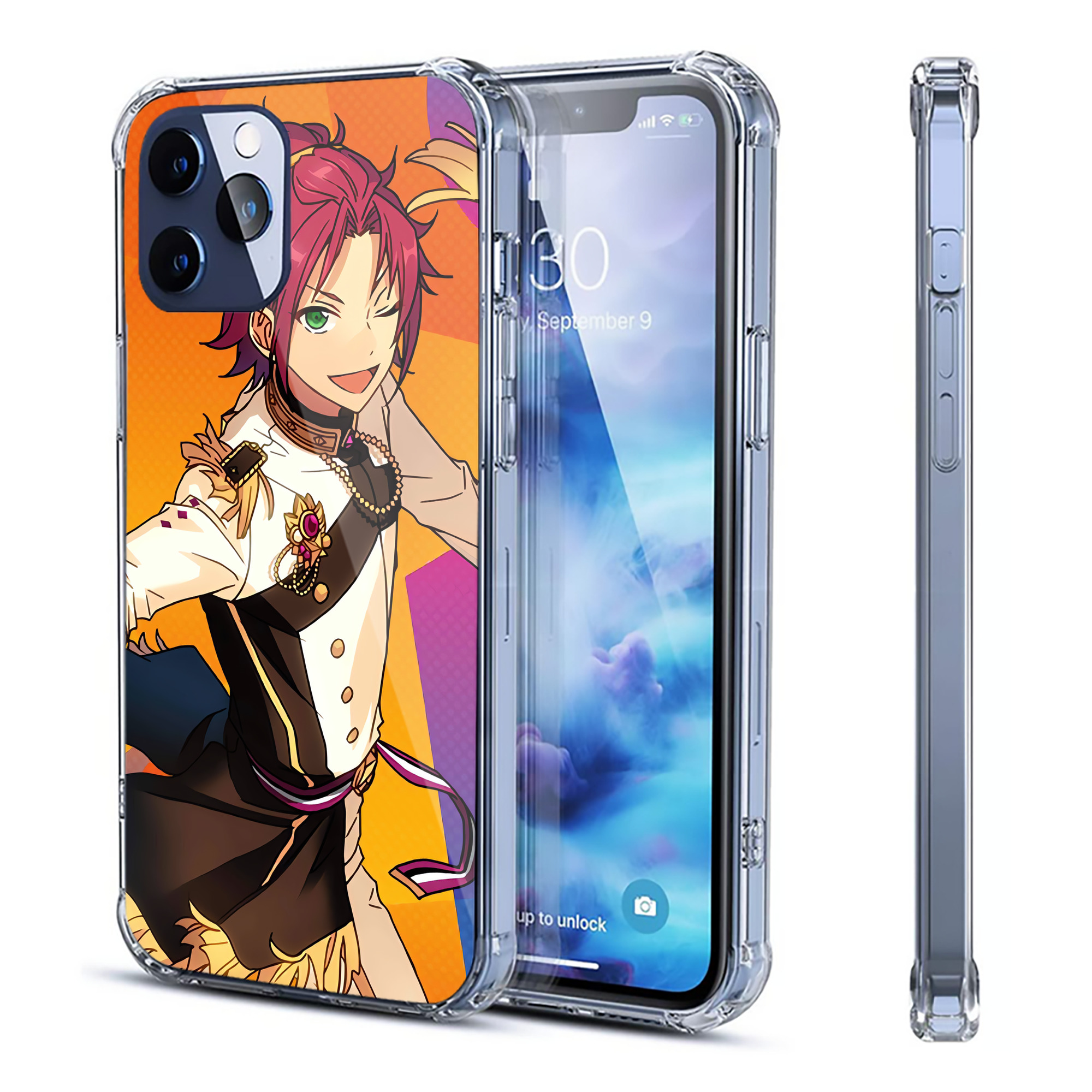 （画像用） あんさんぶるスターズ! Ensemble Stars 【iPhone 12シリーズ対応】透明スマホケース（クリアソフトケース）